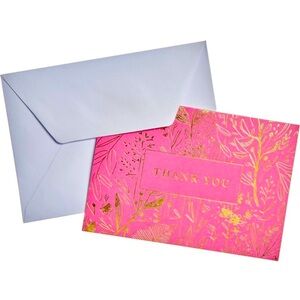 50ct Thank You Cards- 5 different jewel-toned floral designs – 10 of each design